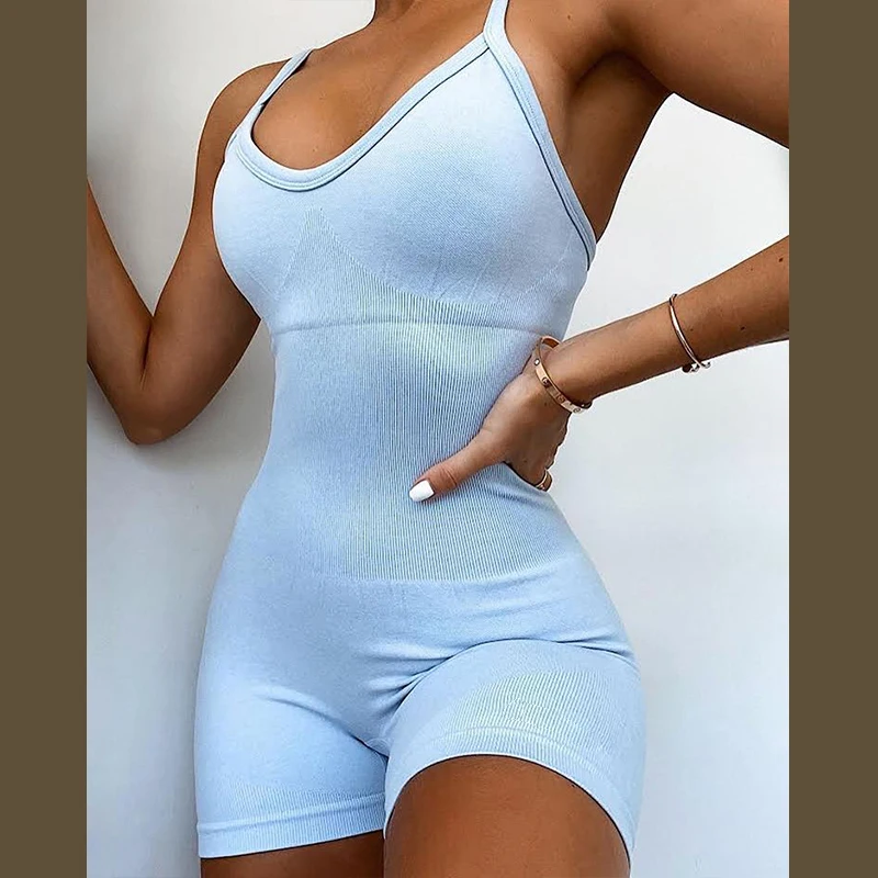 

Yoga Sets Fitness Clothing Women's One-pieces Sports Suit Set Workout Gym Fitness Jumpsuit Pants Sexy Yoga Set Gym Bodysuit