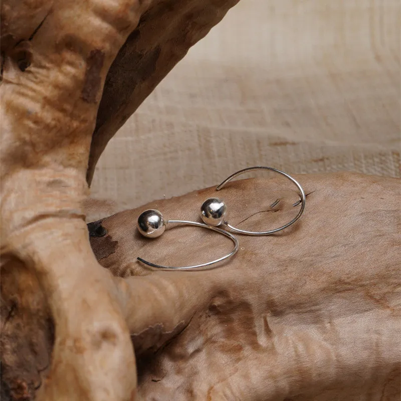 

Korean Style Shiny Rhinestone Ball Earrings for Women Minimalist Gold Color Metal Round Ball Dangle Earrings Oorbellen