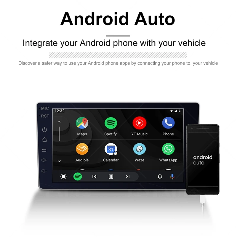 

JoyeAuto Wireless Carplay Dongle Android Auto Smart Mirror Link Apple CarPlay Car TV Player Radio Navigation Stick Accessories