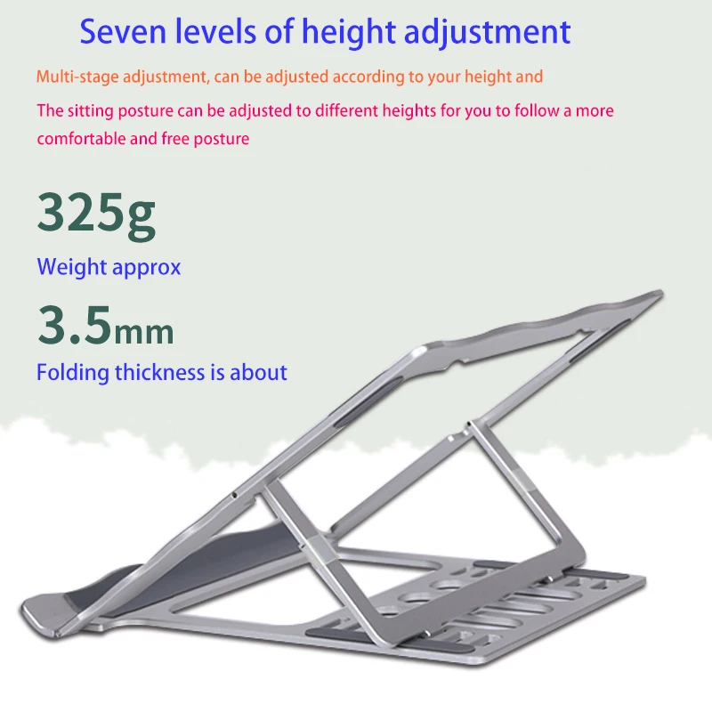 

Holder for IPad Notebook Foldable Adjustable Aluminium Alloy Laptop Stand Tablet Samsung Bracket Holder for Laptop Stand