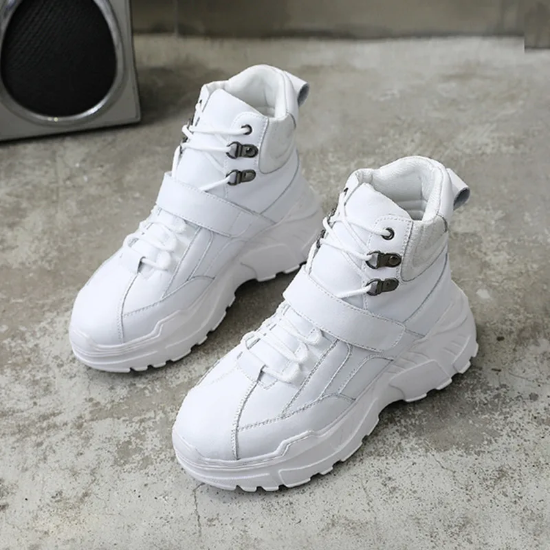 Новинка 2020 года Сезон осень-зима Обувь на толстой подошве Женские ботильоны