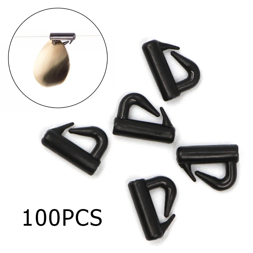 

100pcs Speed Clevis Quick Change Spinner Fishing Tackle Accessories Walleye Rig Freshwater Black Snaps Clevis Spins Spinner