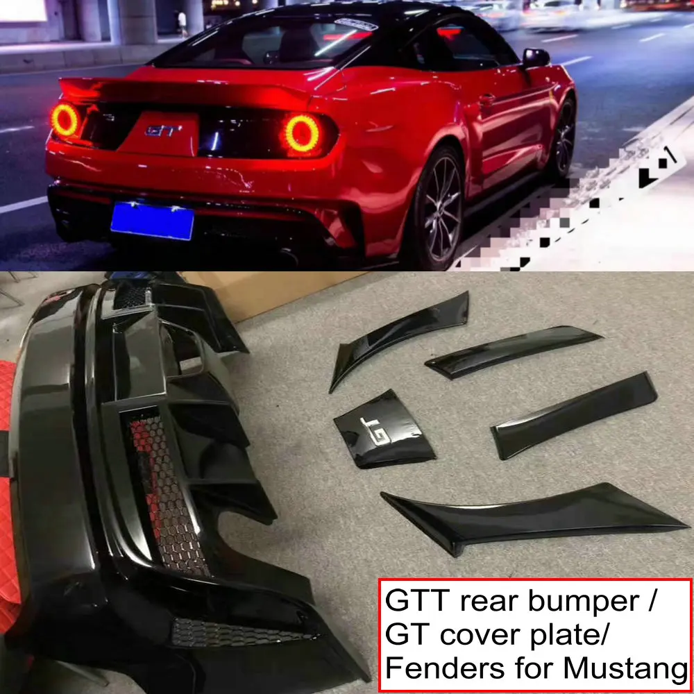 Автомобильный задний бампер ABS GTT style диффузор для губ/боковых крыльев/GT накладка