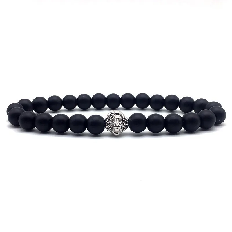 Модный мужской браслет с головой льва дизайн CZ cube 8 мм Lava& Tiger Eye мужские браслеты с подвесками ювелирные изделия мужские браслеты hombre подарок