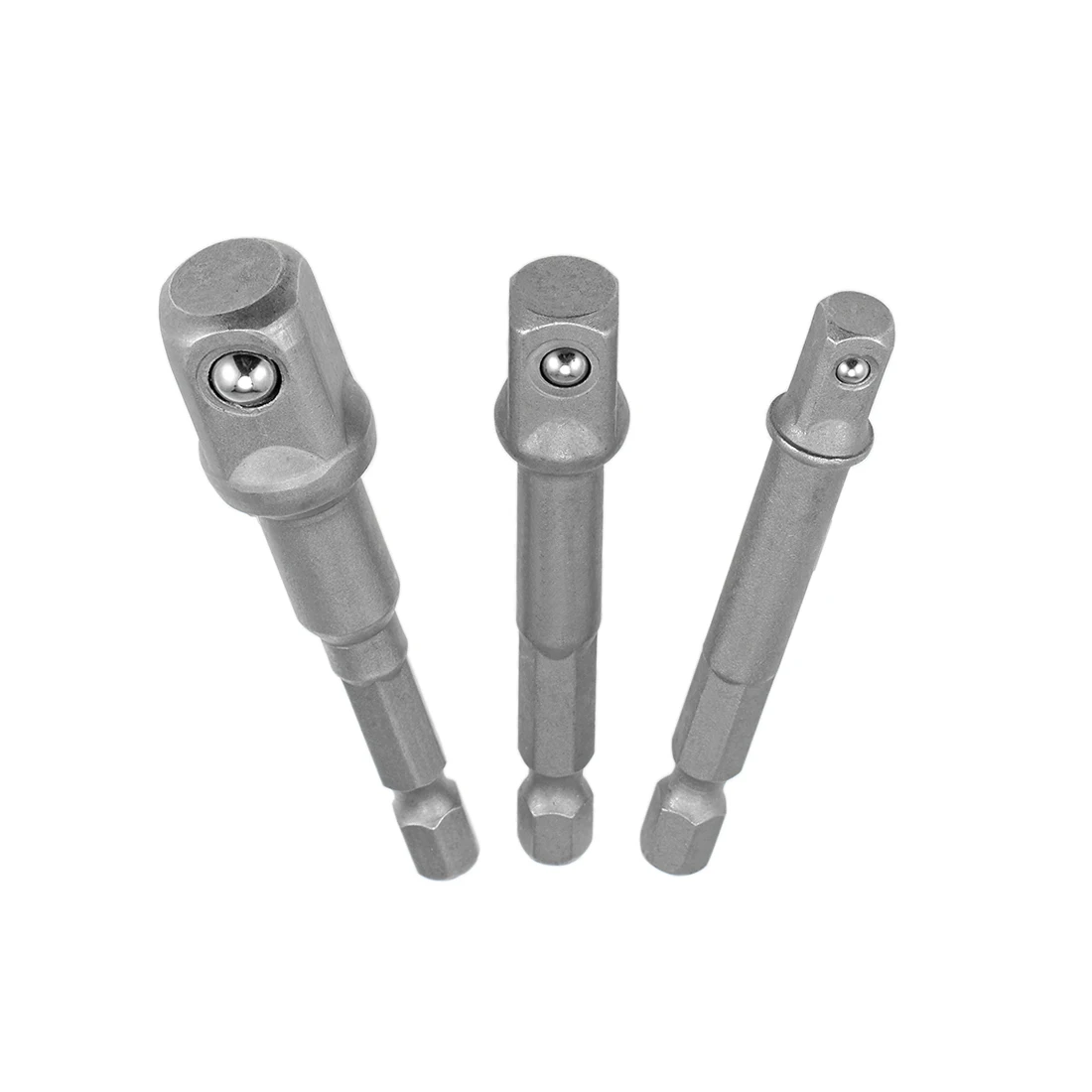 

uxcell Set (3pcs) 1/4inch 3/8inch 1/2inch Impact Grade Socket Adapter, Hex Shank Adapter Drill Nut Driver, Power Extension