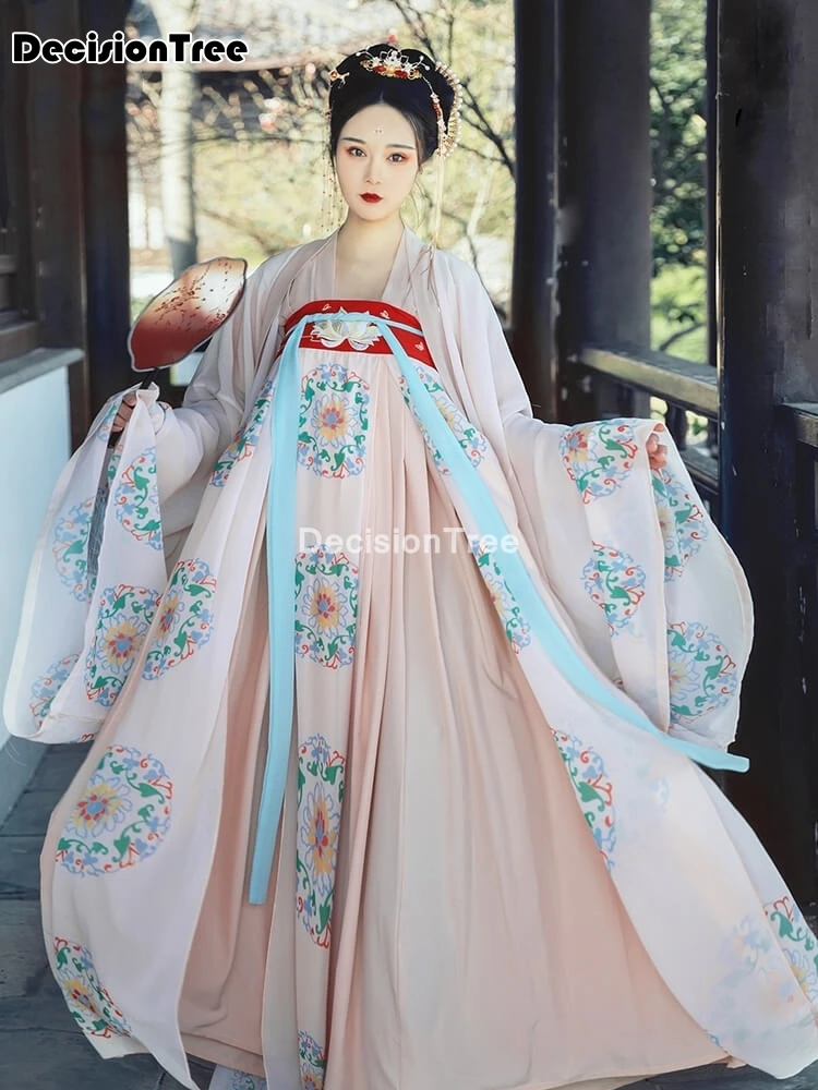 

2022 oriental woman chinese traditional costumes hanfu retro fairy dance performance dress ancient women clothes qing dynasty