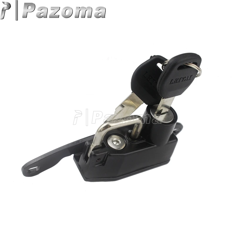 Левая сторона черный мотоциклетный шлем замок автомобильный Стайлинг крюк с 2