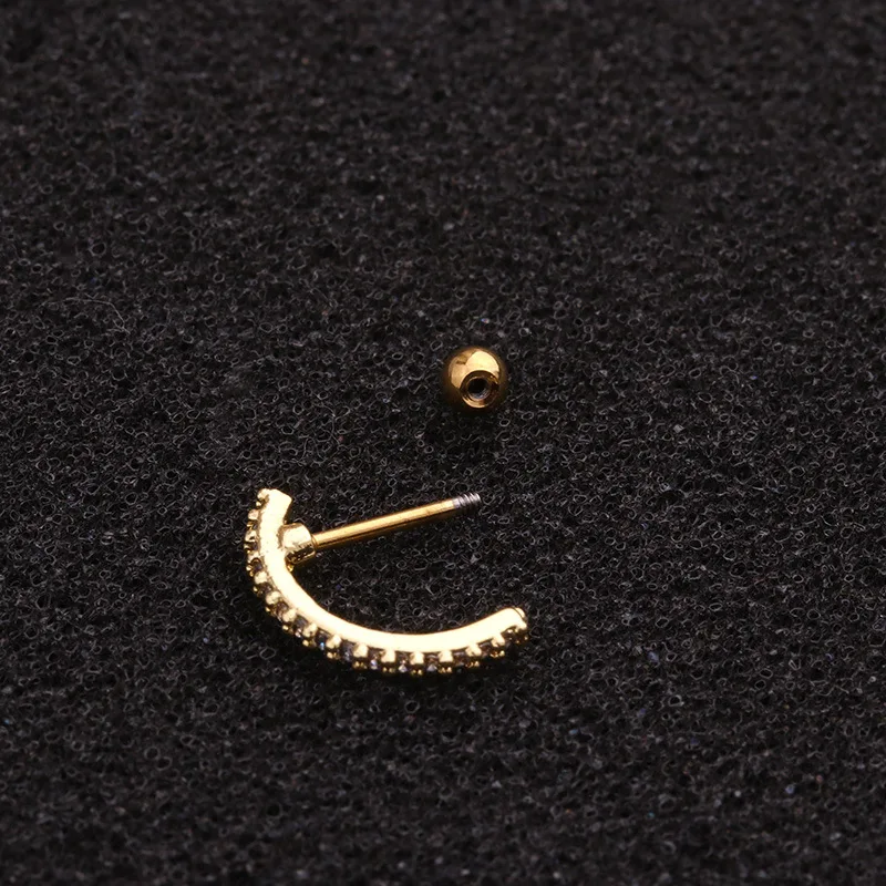 1 шт. 2020 новейшие простые манжеты для ушей 18 г стальной Дизайн Стальные винт