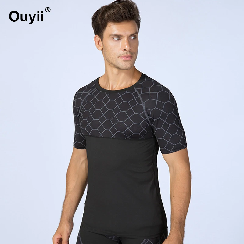 Новинка футболка для бега фитнеса принт сетки спортивная одежда баскетбол