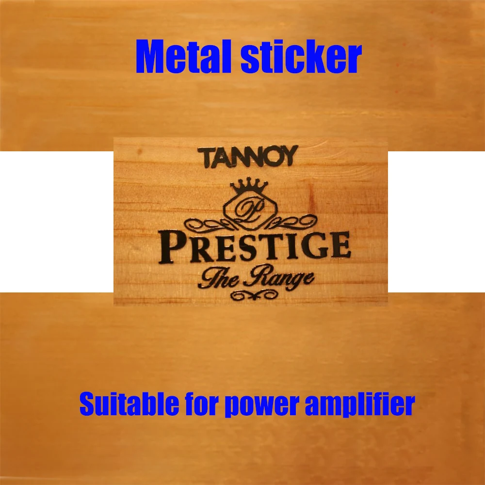 

Металлическая наклейка с логотипом Prestige для усилителя звука, золотистый, серебристый