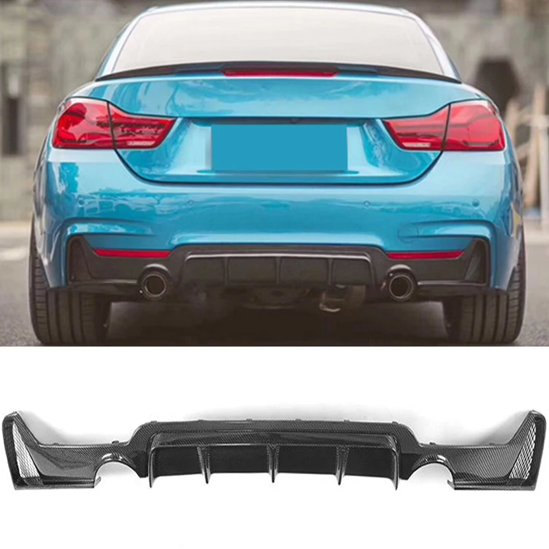 Задний бампер из углеродного волокна диффузор спойлер для BMW 4 серии F32 F33 F36 M Sport Tech