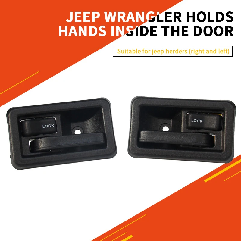 

Car Inside Door Latch Handles Pair For Jeep Wrangler 1987-2004