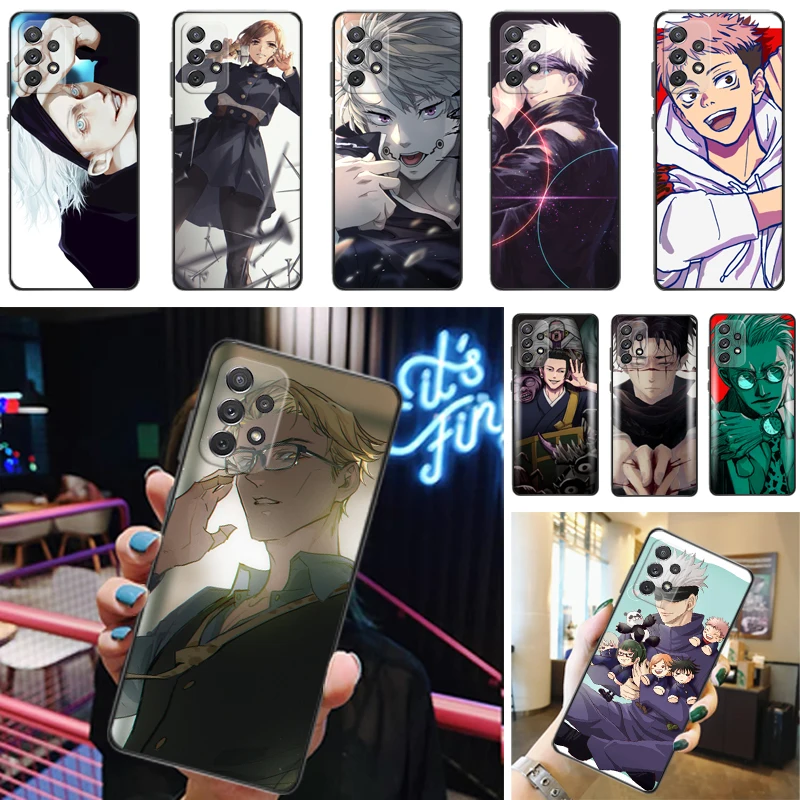

Jujutsu Kaisen Fushiguro Megumi Sukuna Satoru Gojo Yuji Itadori Phone Case For Samsung Galaxy A52 4G 5G A72 Funda Carcasa