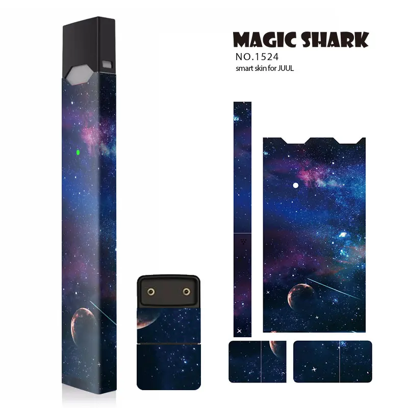 Модные глаза мозг луна звезда небо стерео красочная ПВХ наклейка для Juul чехол