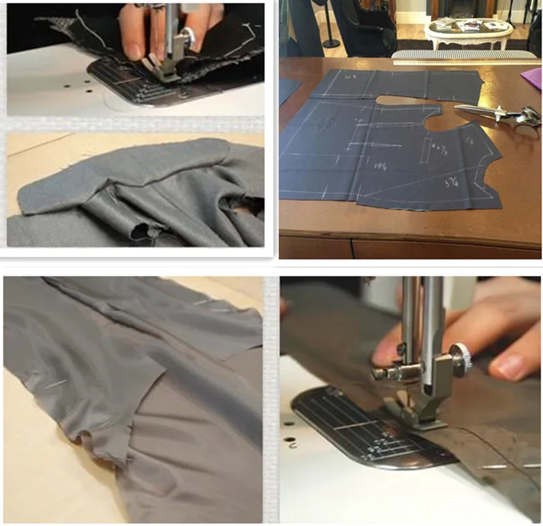 

Classic fashion double-breasted men's gray suit groomsmen wedding party Slim fit dress casual custom smoking pants