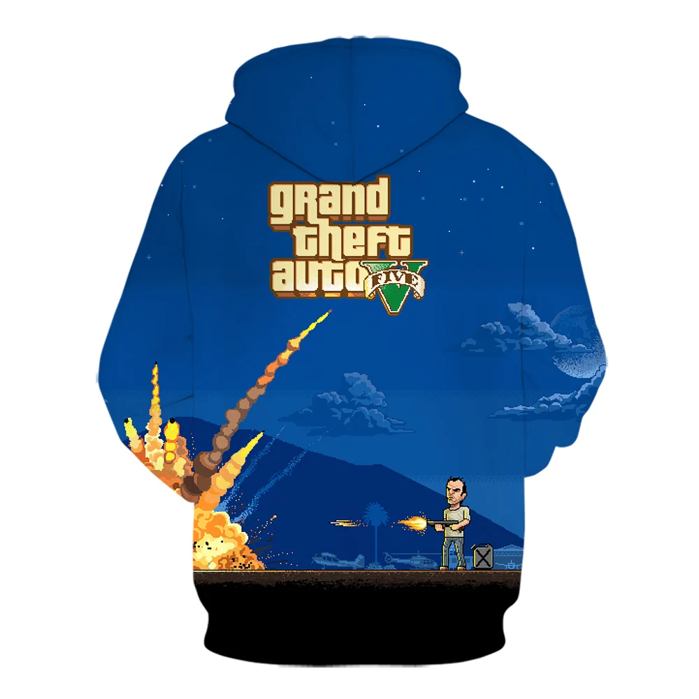 Модные мужские толстовки флисовая куртка Grand Theft Auto Game GTA 5 осень зима дизайнер известный бренд Мужская мода пальто