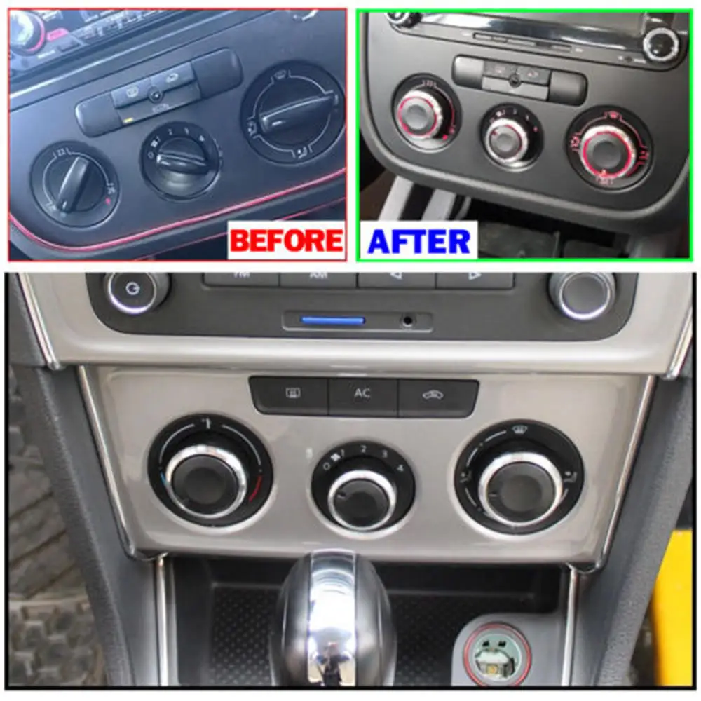 3 шт. ручки обогревателя кнопки переключатель для VW Jetta MK5 Golf 5 Tiguan Touran Bora B6