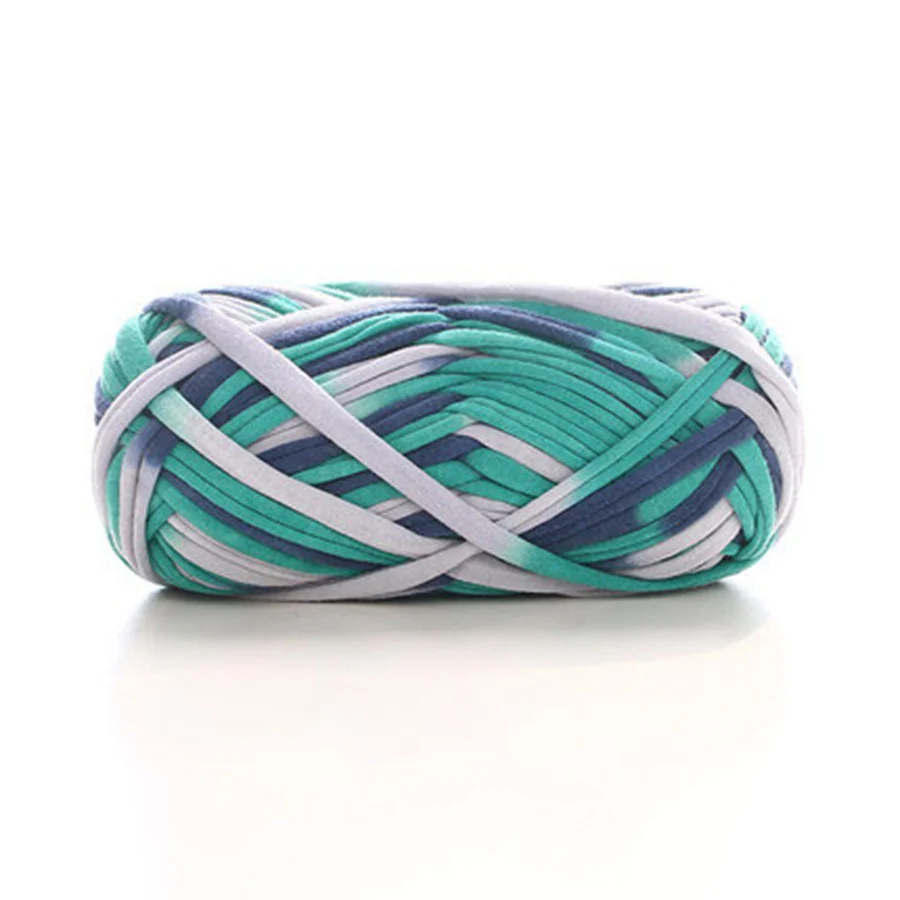 Пряжа для вязания крючком цветная тканевая линия ковер пряжа 100 детской мягкий