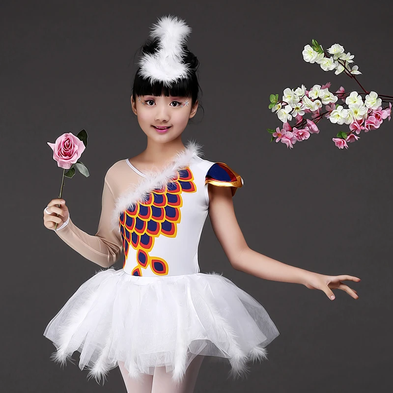 Girls Ballet Dance wear dress Kids Party Ballroom Stage dancing fancy Dress Children's Performance Jazz tutu | Тематическая