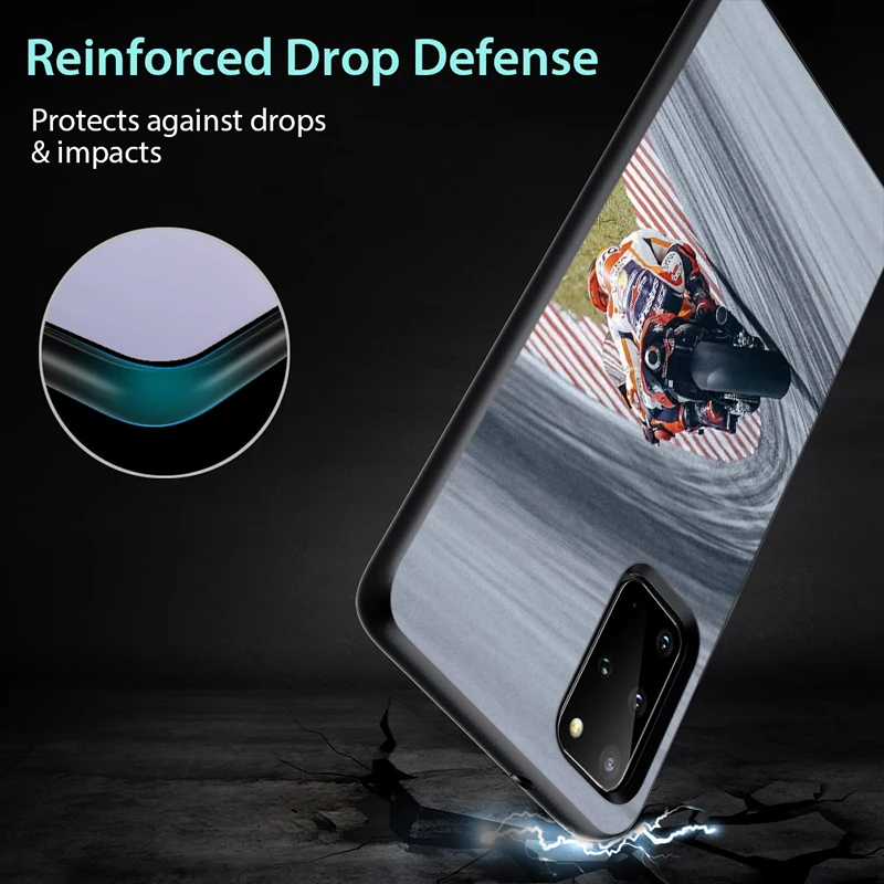 

Marc Marquez Moto Gp 93 for Samsung Galaxy S21 S20 FE Ultra S10 S10e S9 S8 S7 S6 Plus Lite Edge Black Phone Case