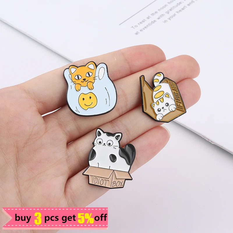 Броши-кошки PINSALOT