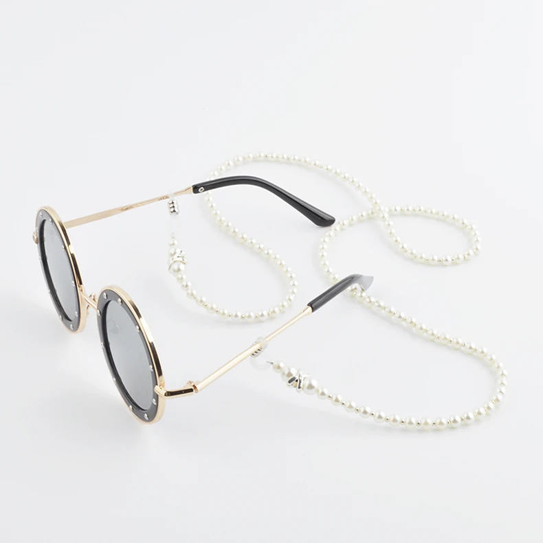 Белый Бисерный шнур для очков стеклянный ремешок чтения держатель красный очки