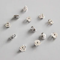 earring back 925 sterling silver ear plug accessories jewelry for women and men ear wall pressing wholesale