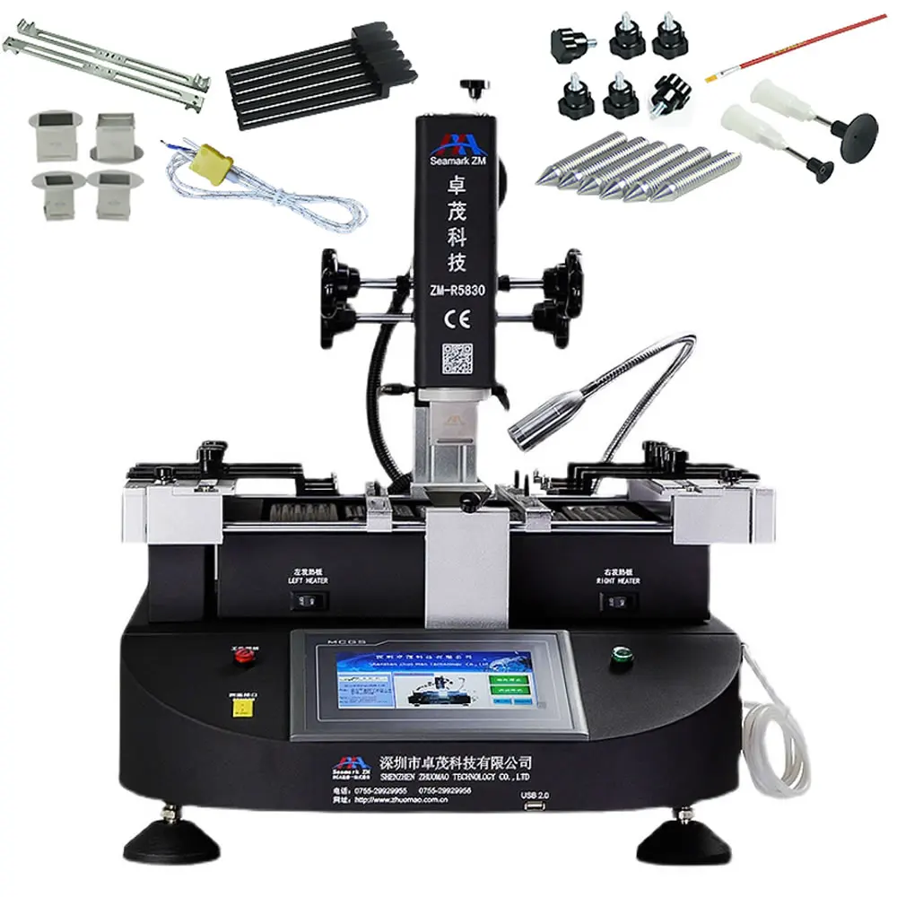 Оригинальная рабочая станция для ремонта печатных плат с 3 зонами нагрева