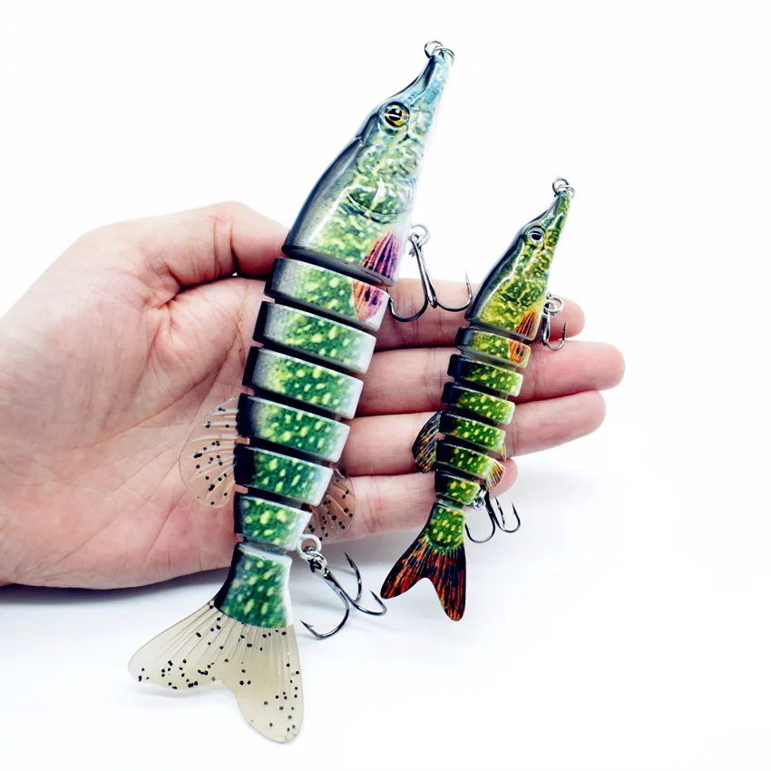 Плавающая приманка для ловли щуки 5 дюймовая/8 дюймовая пожилая рыба крабик