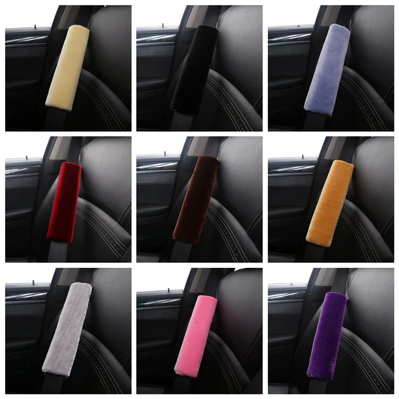 Накладки на чехол для ремня безопасности мягкие плюшевые накладки ремень