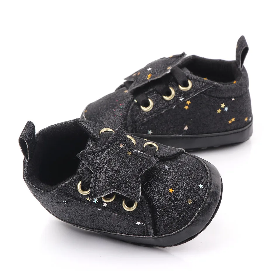 

Baby Shoes Sweet Casual Princess Girls Baby Kids Star Solid Crib Bebes Infant Toddler Cute Ballet Mary Jane Shoes