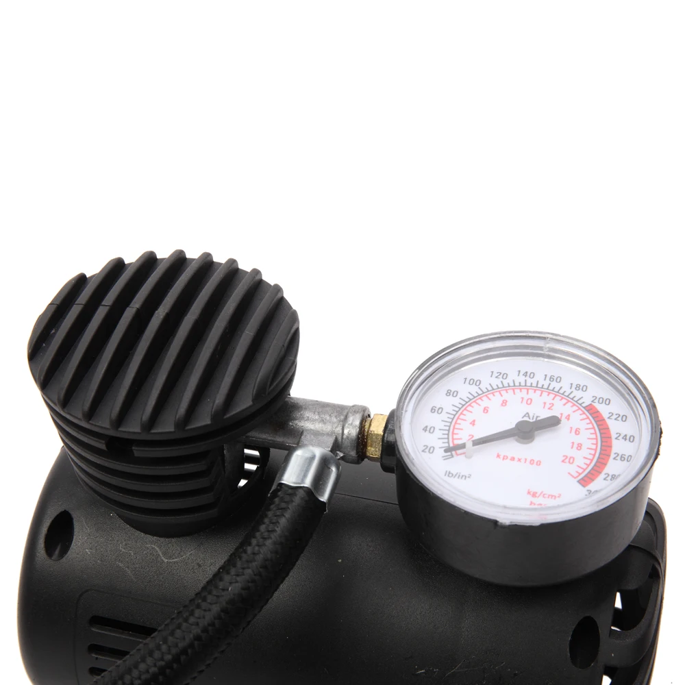 

Car Mini Electric Inflation Pump Portable Tyre Air Inflator 300PSI black Auto Compressor Pump for Car Motorcycle Basketball