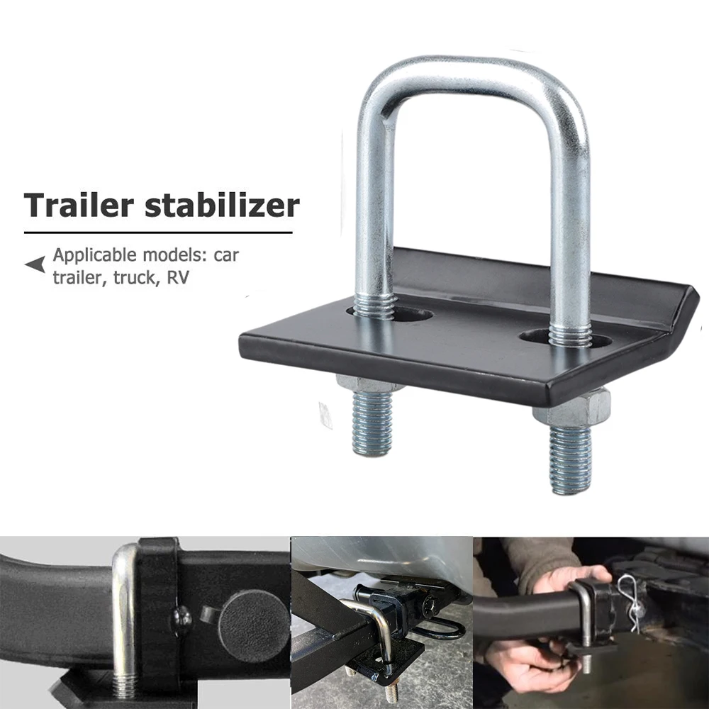 

Trailer Damper U-Bolt Heavy-Duty General Anti-Rattle Stabilizer Hitch Tightener Lock Down Tow Clamp Trailer Couplings Accessorie