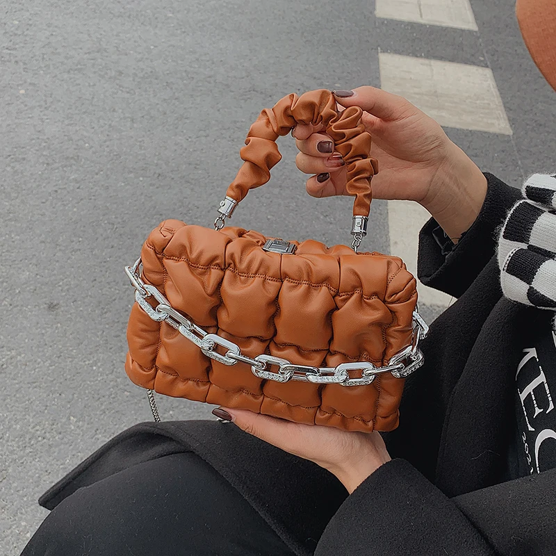 

Модная мягкая кожаная дамская сумочка YILIAN премиум-класса, новинка 2021, повседневная универсальная сумка на одно плечо для банкета, наклонная...