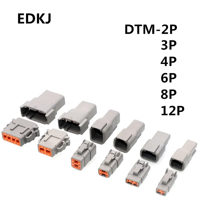 1 комплект водонепроницаемый электрический соединитель для двигателя Deutsch DTM06/DTM04