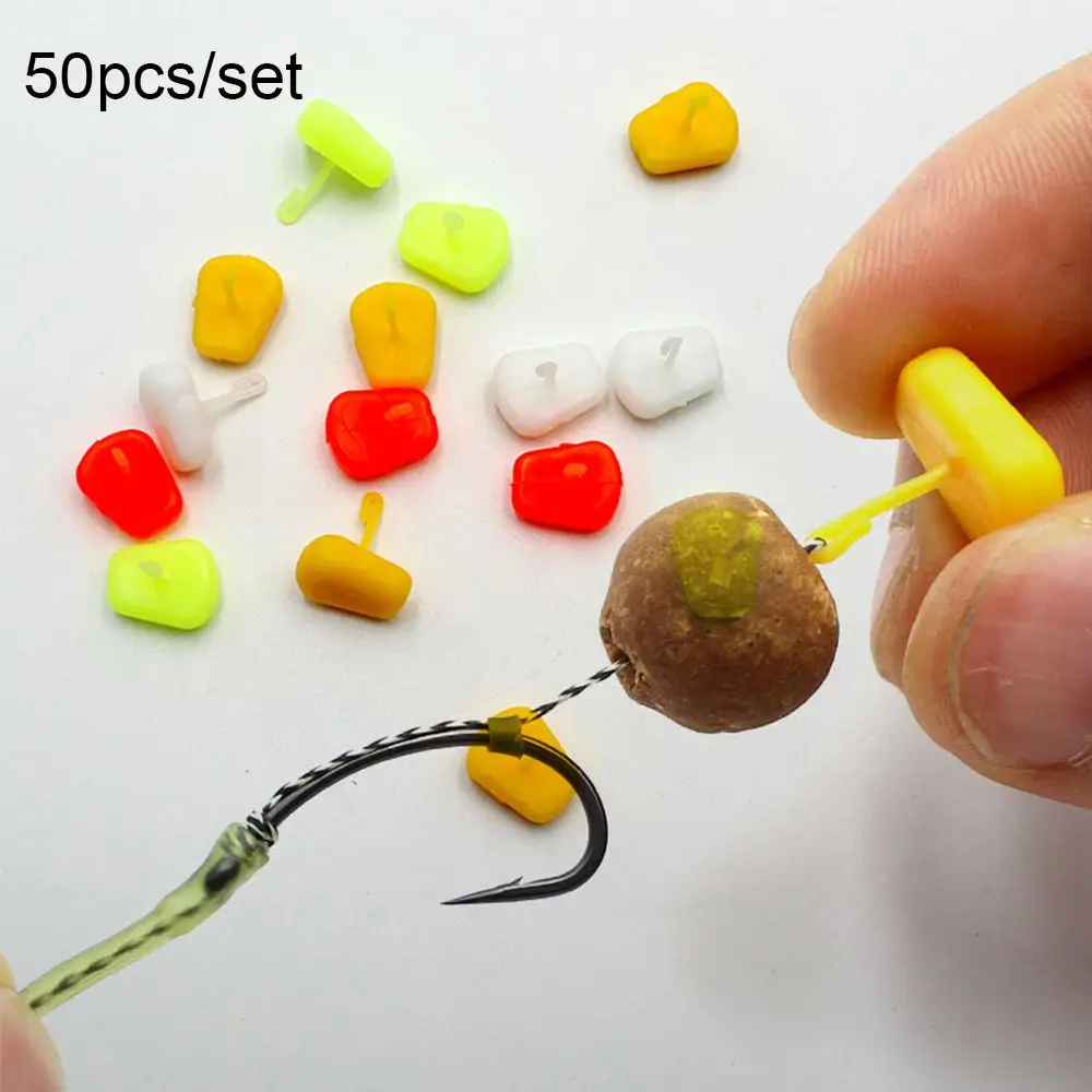 

50PCS Hot Ronnie Rig Outdoor Sports Pop UP Boilies Stop Hook Stops Beads Corn Bait Fishing Hair Chod Carp Fishing Stoper