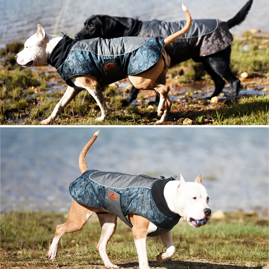 

Camouflage Dog Jacket Winter Outdoor Pet Coat Waterproof Windproof Jungle Hunting Camping Clothes For Small Middle Big Dogs