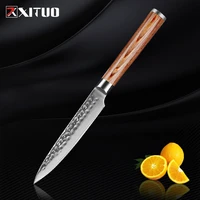 xituo damascus steel 3 5 inch paring knife stainless kitchen slicing light vegetable fruit cooking peeler knife kitchen tools