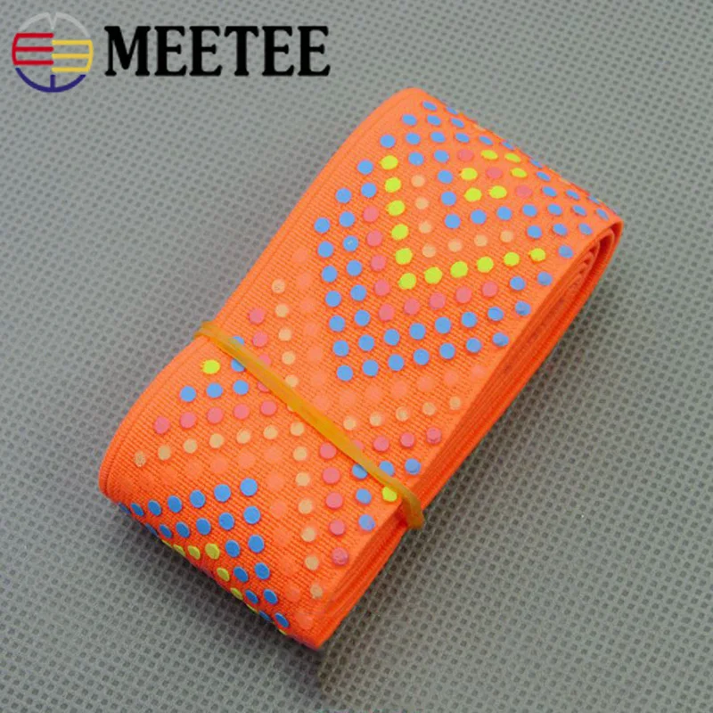 Meetee 2Meters 4cm Non-slip Glue Elastic Band Silicone Spring Webbing DIY Clothing Decor Rubber Sewing Accessories EB033 | Дом и сад