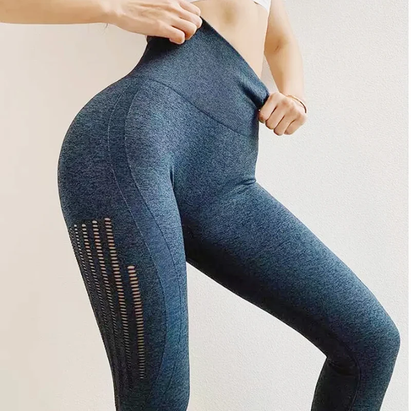 Бесшовные леггинсы с высокой талией для фитнеса | Спорт и развлечения