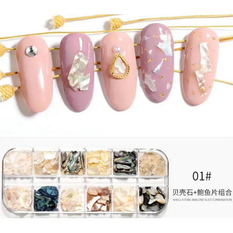 Оболочка хлопья металлические заклепки для дизайна ногтей крафт Декор DIY сушеный