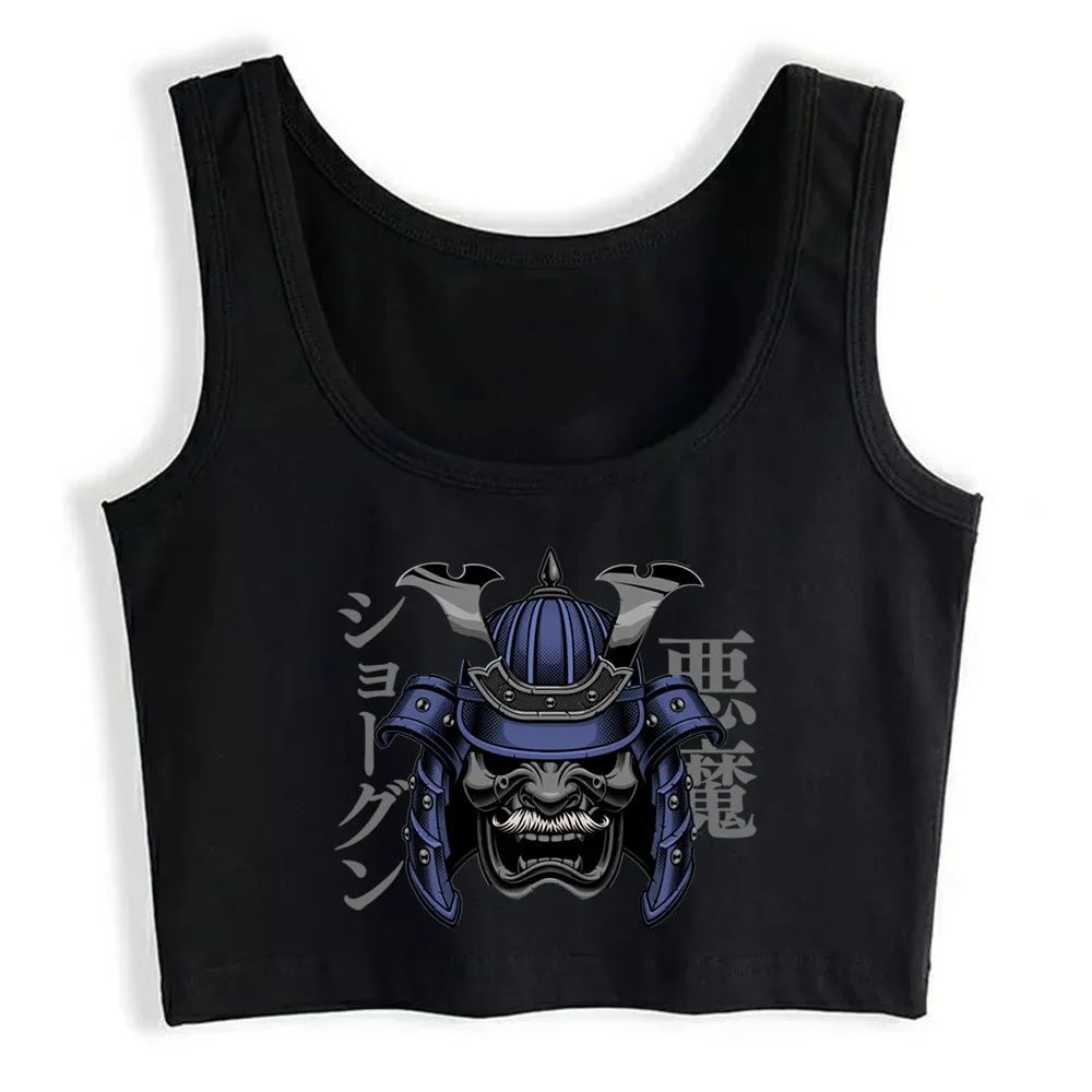 

Crop Top Women Japanese Demon Skull Face Oni Aesthetic Rt Harajuku Tank Top Women Funny Women Clothes