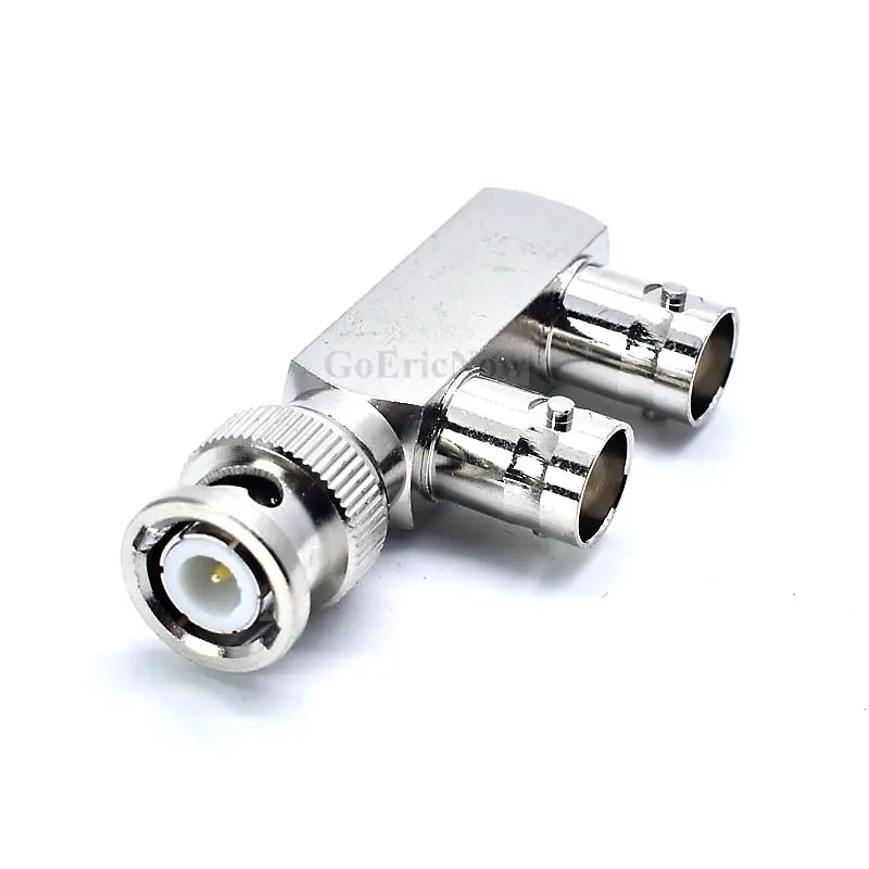 5 шт. полный медный 50 Ом F тип Q9 BNC 1 штекер на 2 гнезда видеоразъем|male female connector|male