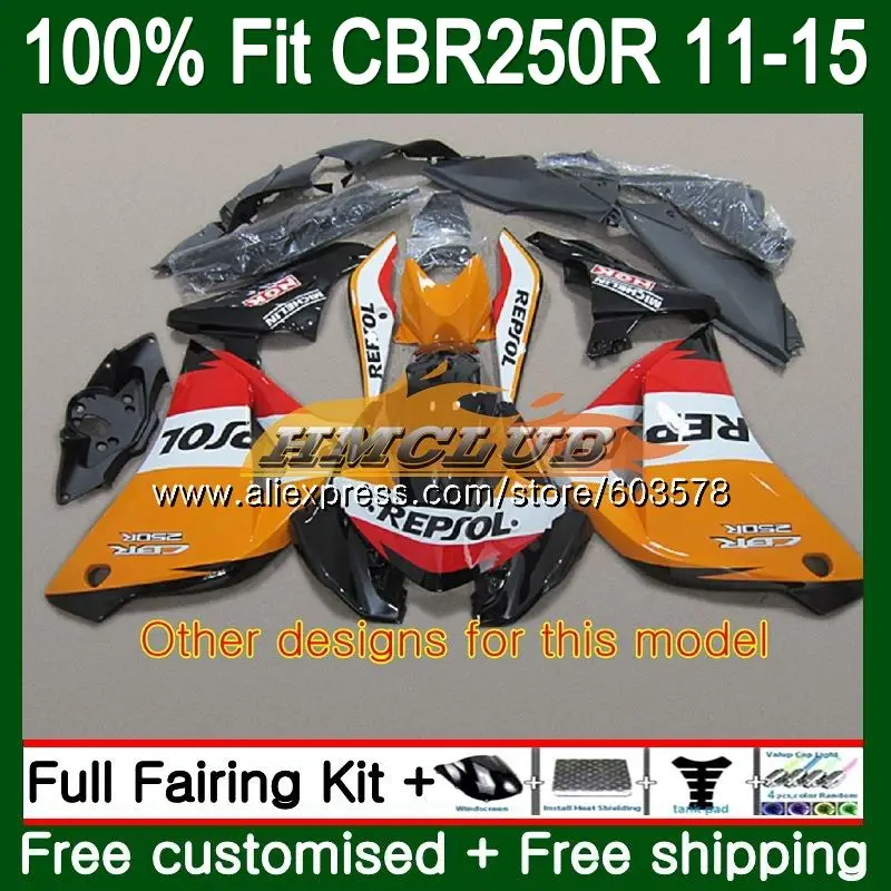 Инъекция для HONDA CBR250R MC41 2011 2012 2013 2014 2015 91CL.66 CBR250 R CBR 250R 250 11 12 13 14 15 белый черный