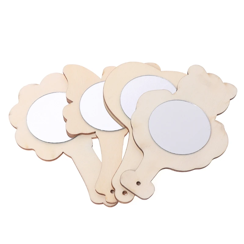 Сделай Сам белая деревянная форма зеркальная картина ручная работа детские