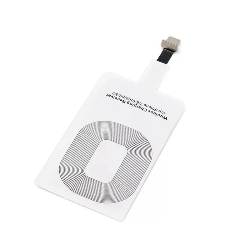 1-10pcs Wireless Charger Receiver Coil Pad For iPhone 5 5S 6 6S Plus 7 7Plus SE Qi Charging Adapter Mat | Мобильные телефоны и