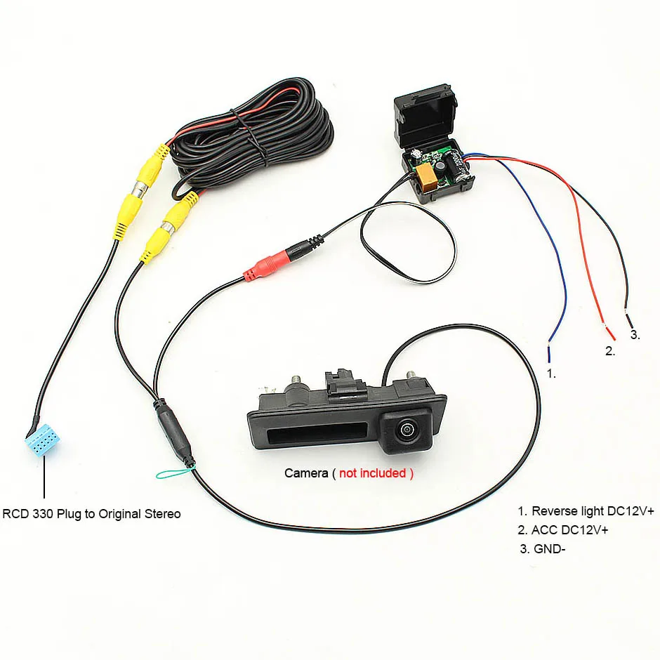 2in1 камера заднего вида Камера Мощность реле таймера задержки фильтр