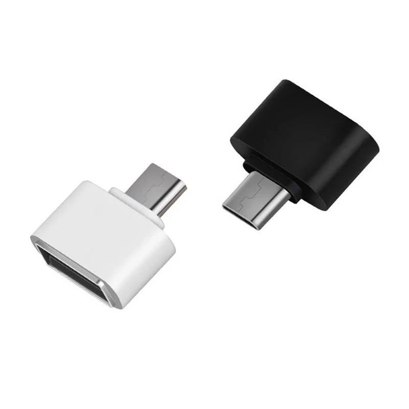 2 шт. Micro USB/TYPE-C OTG адаптер Мужской к USB 2,0 Женский Разъем данных портативный OTG конвертер для Android мобильных телефонов адаптеры