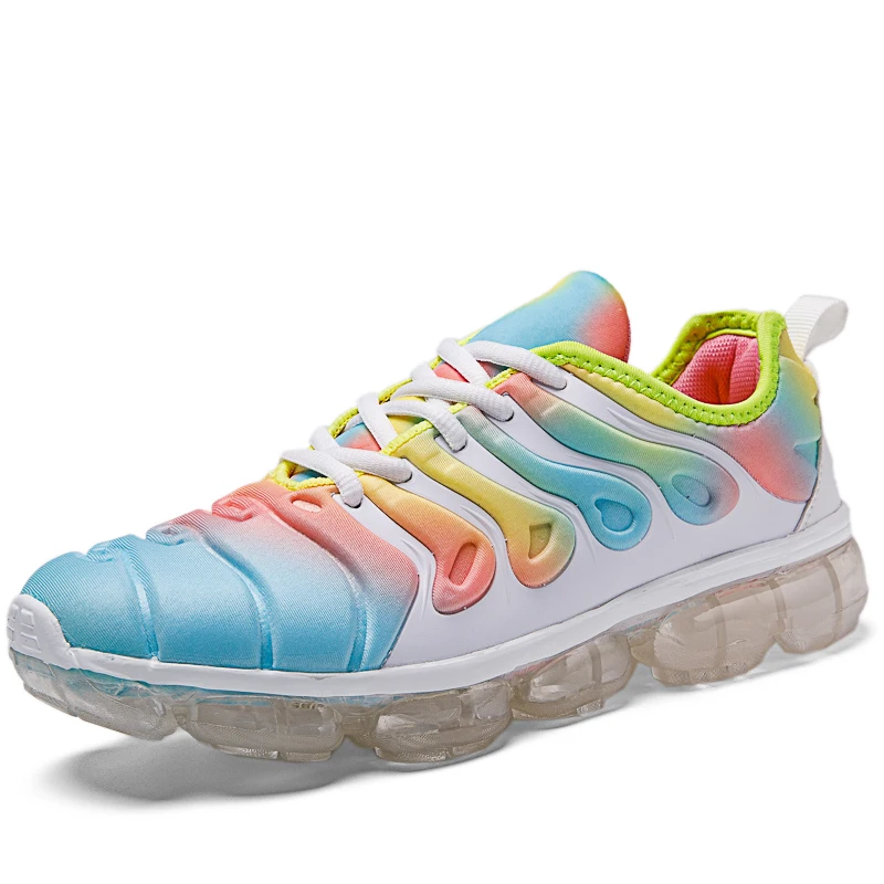 

Women's Sneakers Rainbow Color Platform Walking Casual Shoes Fashion All-match Comfortable Mesh Unisex Running Vulcanized Shoes