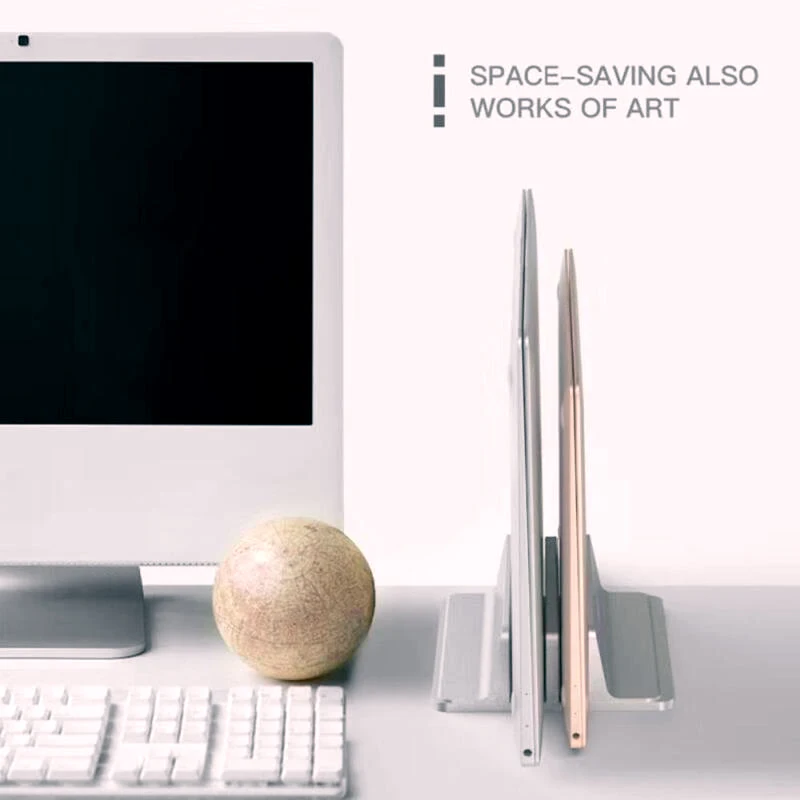 Вертикальная подставка для ноутбука регулируемый металлический держатель